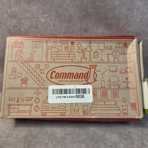 Command Medium Picture Hanging Strips Black 16 Pairs PH204BLK-16NA Damage Free